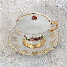 Набор чайных пар Queen's Crown Aristokrat Роза 220 мл (6 пар)