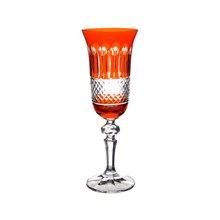 Фужер для шампанского Кристина Bohemia Цветной хрусталь 200мл оранжевый (1 шт)