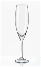 Набор бокалов для шампанского София 230 мл (2 штуки), недекорированный Crystalex