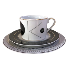 Набор для завтрака ART DECO G844 Cmielow (чайная пара + тарелка)