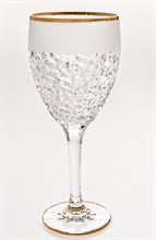 Набор бокалов для вина "NICOLETTE", декор "Матовое напыление, отводка золото"; 320 мл (набор 6 шт.), хрусталь, Bohemia Jihlava