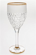 Набор бокалов для вина "NICOLETTE", декор "Матовое напыление, отводка золото"; 270 мл (набор 6 шт.), хрусталь, Bohemia Jihlava