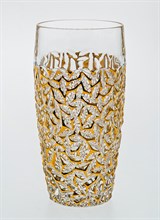 Набор стаканов для воды "NICOLETTE", декор "Золотой мрамор";  430 мл (набор 6 шт.) , хрусталь, Bohemia Jihlava