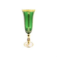 Набор бокалов для шампанского Imperator green 6 штук