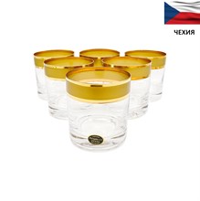 Набор бокалов для виски Грация матовая полоса 300 мл (6 штук)