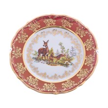 Набор тарелок Repast Охота красная Мария-тереза 17 см (6 шт)
