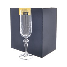 Набор бокалов для шампанского Crystalite Bohemia MIREL декор 180 мл (6 шт)