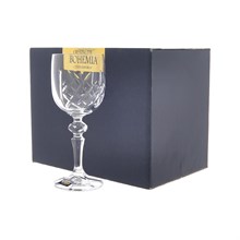 Набор бокалов для вина Crystalite Bohemia MIREL декор 170 мл (6 шт)