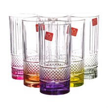 Набор стаканов для воды RCR Brillante Color 360мл (6 шт)