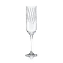 Набор бокалов для шампанского Умма 200 мл (6 шт) декор "Соты" Crystalex