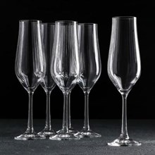 Набор бокалов для шампанского Тулипа 170 мл (6шт), оптика Crystalex