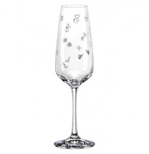 Набор бокалов для шампанского Жизель 190 мл (6 шт), декор "COOKIES" CRYSTALEX