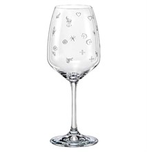 Набор бокалов для вина Жизель 455 мл (6 шт), декор "COOKIES" CRYSTALEX