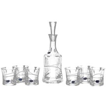 Набор для виски Грация 7 предметов Crystalex (графин 1л + 6 стаканов)