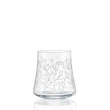 Набор стаканов для воды Экстра 400 мл (6 штук) декор "Листья" Crystalex