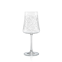 Набор бокалов для вина Экстра 460 мл (6 шт) декор "Листья" Crystalex
