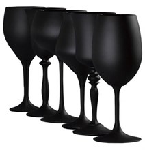 Набор бокалов для вина "Шахматы" черные