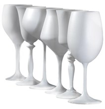 Набор бокалов для вина "Шахматы" 400 мл белые Crystalex