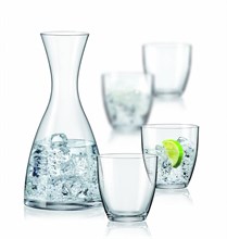 Набор для воды 5 предметов Water set Bar Crystalex (графин 1,2 л и 4 стакана по 300 мл)