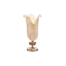 Ваза White Cristal Ivory Pesca, высота 48 см, диаметр 22 см