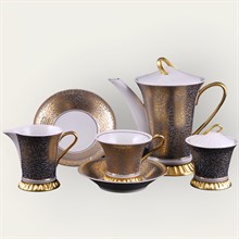 Сервиз чайный на 6 персон "Золотые цветы" Svetlana Leander 15 предметов