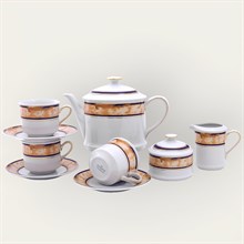 Сервиз чайный "Мрамор кобальт" Сабина Leander на 6 персон 15 предметов