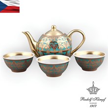 Подарочный набор чайный Тет-а-тет 4 предмета Alexandria 002 emerald Rudolf Kampf