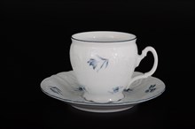 Набор чайных пар бочка 240 мл Bernadotte Синий цветок (6 пар)