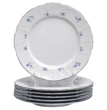 Набор тарелок 25 см Bernadotte Синий цветок (6 шт)