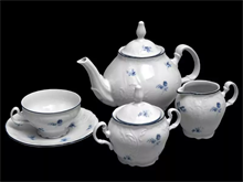 Чайный сервиз на 6 персон 17 предметов Bernadotte Синий цветок