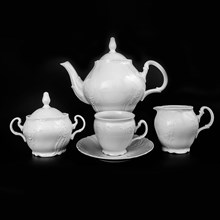 Чайный сервиз Bernadotte Недекорированный 6 персон 17 предметов (чашка бочка)