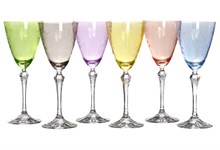 Набор бокалов для вина 250 мл (6 шт), Элизабет декор "FLORAL"