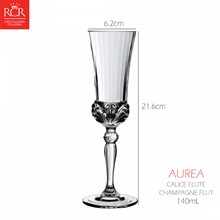 Набор бокалов для шампанского RCR AUREA 140 мл (6 шт)