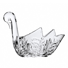 Конфетница лебедь Crystalite Bohemia 18 см 68793