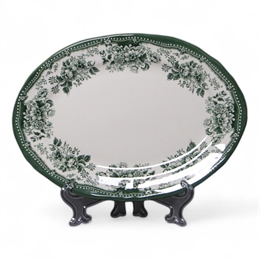 Блюдо овальное 25,4 см DIANA ROSE JADE GREEN, Claytan 80-9911
