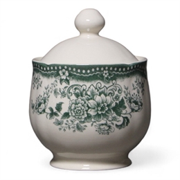 Сахарница с крышкой 280 мл DIANA ROSE JADE GREEN, Claytan 40-9911