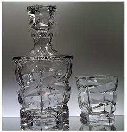Набор для виски "ZIG ZAG" Crystal Bohemia (штоф 750 мл + 6 стаканов 300 мл) sale 127572