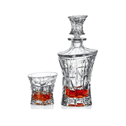 Набор для виски "PATRIOT" Crystal Bohemia (штоф 700 мл и 6 стаканов 200 мл) sale 127574