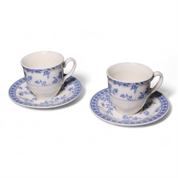 Набор из двух чайных пар (4 предм.) ROSE CLUSTER BLUE, Claytan 96-1809