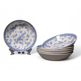 Набор глубоких тарелок 6 шт. ROSE CLUSTER BLUE, Claytan 13-1809