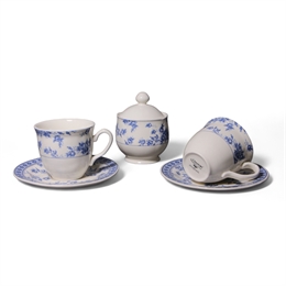 Набор из двух чайных пар с сахарницей (5 предм.) ROSE CLUSTER BLUE, Claytan 94-1809