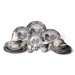 Сервиз столовый на 4 персоны (21 предм.) ROME GREY, Claytan 92-0404