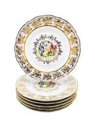 Набор десертных тарелок Мадонна Перламутровая 19 см / 6 шт / Royal Czech Porcelain 001006