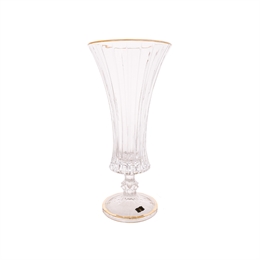 Ваза AS Crystal Timeless Golden Rim 41 см 68133