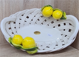 Поднос овальный с ручками Orgia Лимоны 33*22 см 69077