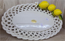 Блюдо овальное Orgia Лимоны 37х25 см, крем 66716