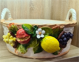 Корзина овальная с 2 ручками Orgia Фрукты 44*22 см 49214
