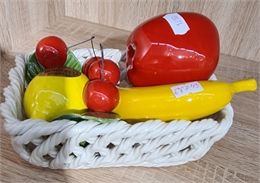 Композиция "Корзина с фруктами" квадратная Orgia 19 см 66745