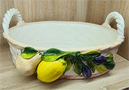 Корзина овальная с 2 ручками Orgia Оливки 42х18 см 66747