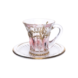 Чайная пара Bohemia Wellington Evpas Pink 180 мл (1 пара) 58260